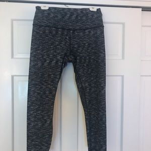 Lululemon black with white speckled pants